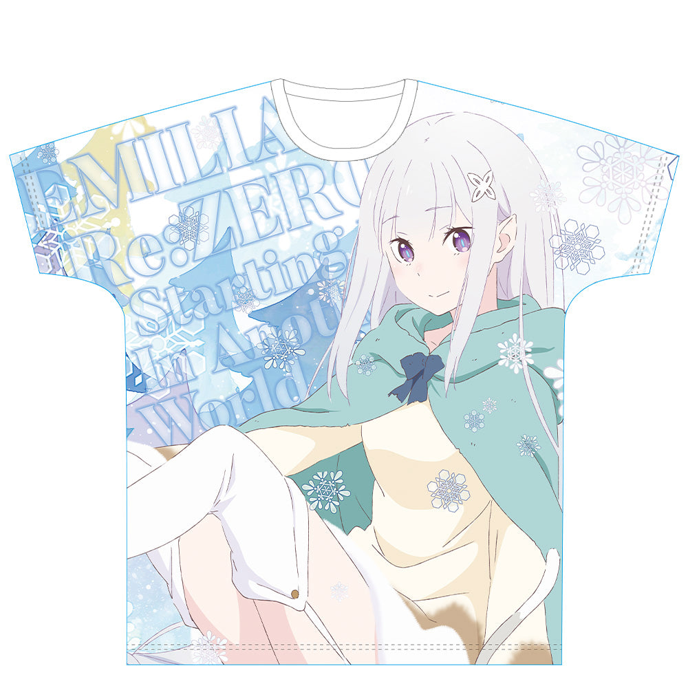 『Re:ゼロから始める異世界生活』フルグラフィックTシャツ[エミリア]【202601再販】