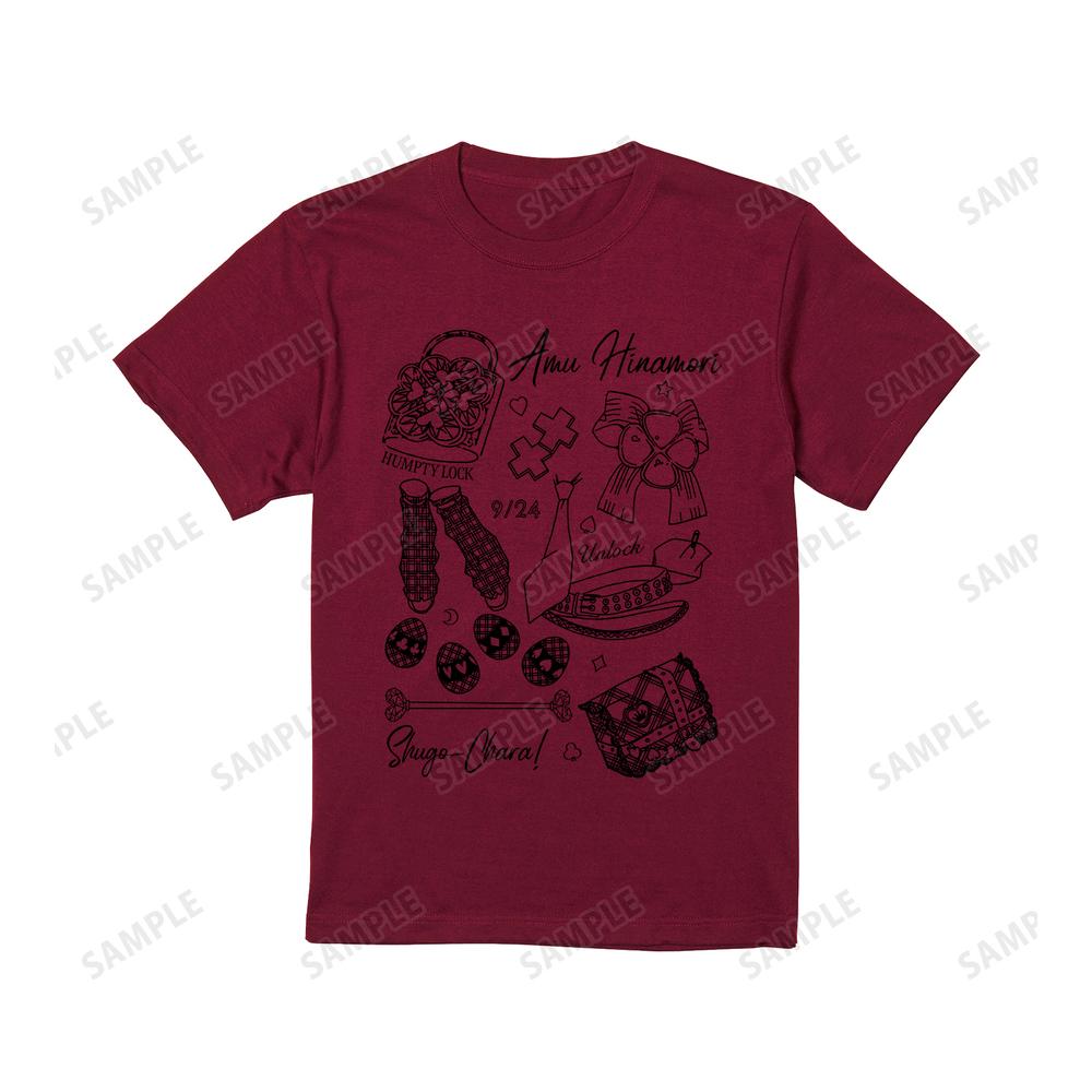 『しゅごキャラ!』日奈森あむ Ani-Sketch Tシャツメンズ【202503再販】