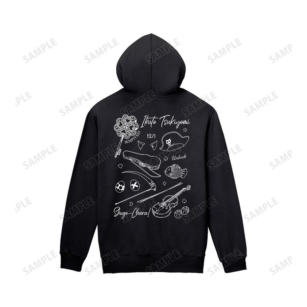 『しゅごキャラ!』月詠幾斗 Ani-Sketch バックプリントジップパーカーメンズ【202601再販】