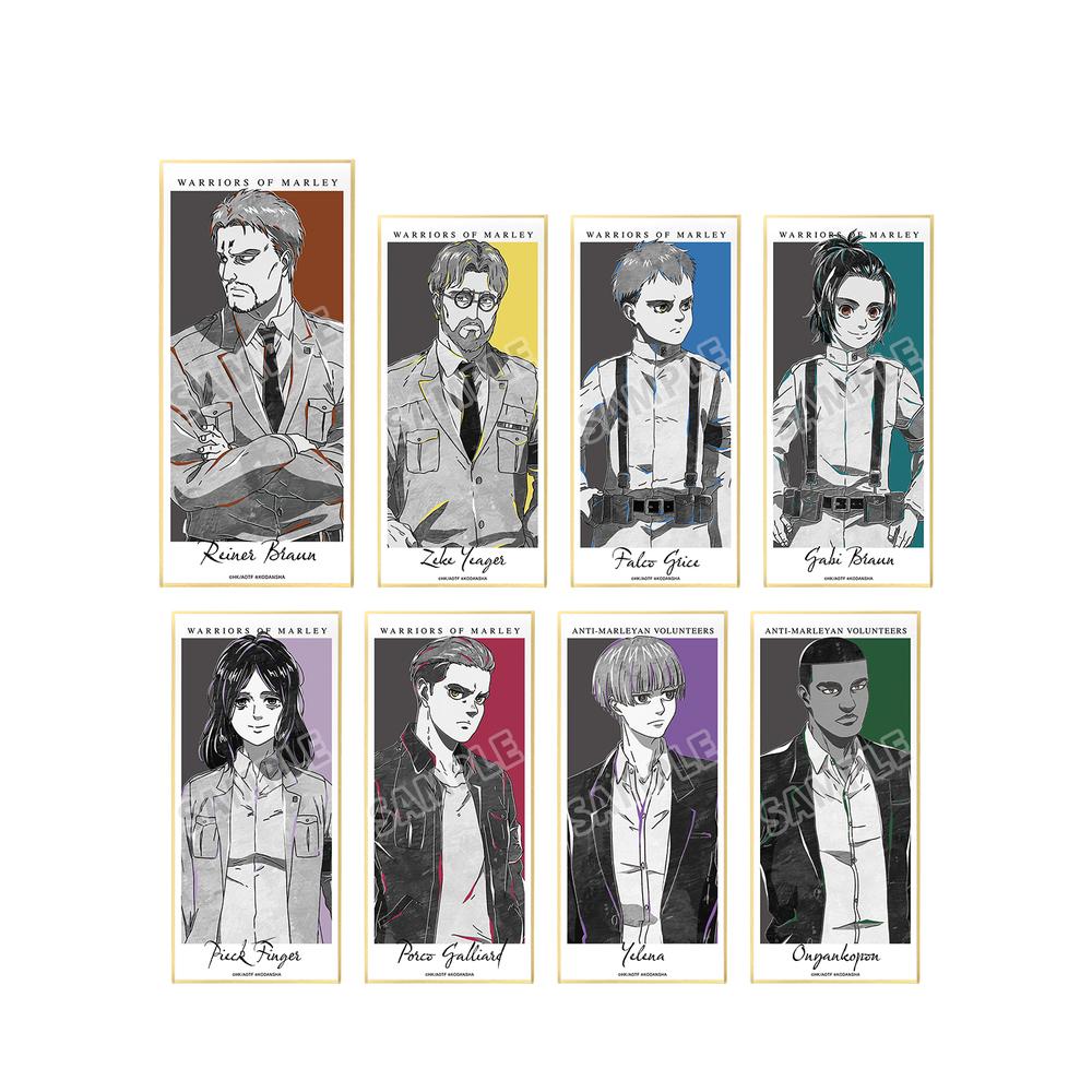 『進撃の巨人』トレーディング Ani-Art BLACK LABEL スタンド付き色紙 ver.B(単位/BOX)【202509再販】