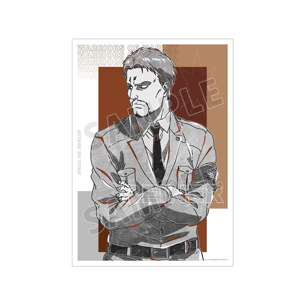 『進撃の巨人』ライナー Ani-Art BLACK LABEL A3マット加工ポスター【202603再販】