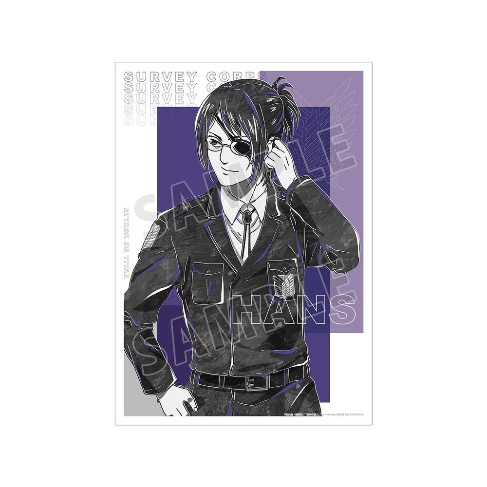 『進撃の巨人』ハンジ Ani-Art BLACK LABEL A3マット加工ポスター【202603再販】