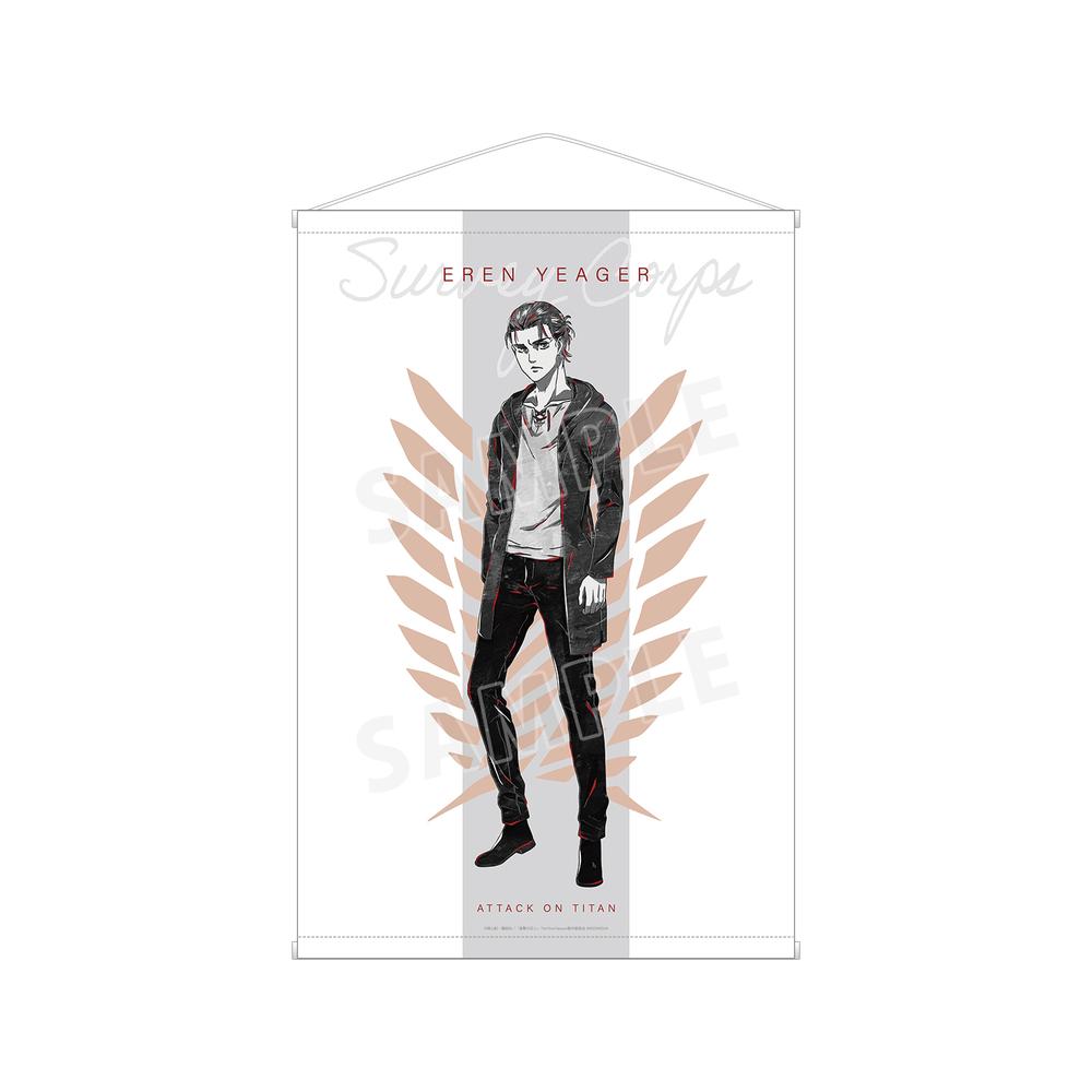 『進撃の巨人』エレン Ani-Art BLACK LABEL B2タペストリー【202512再販】