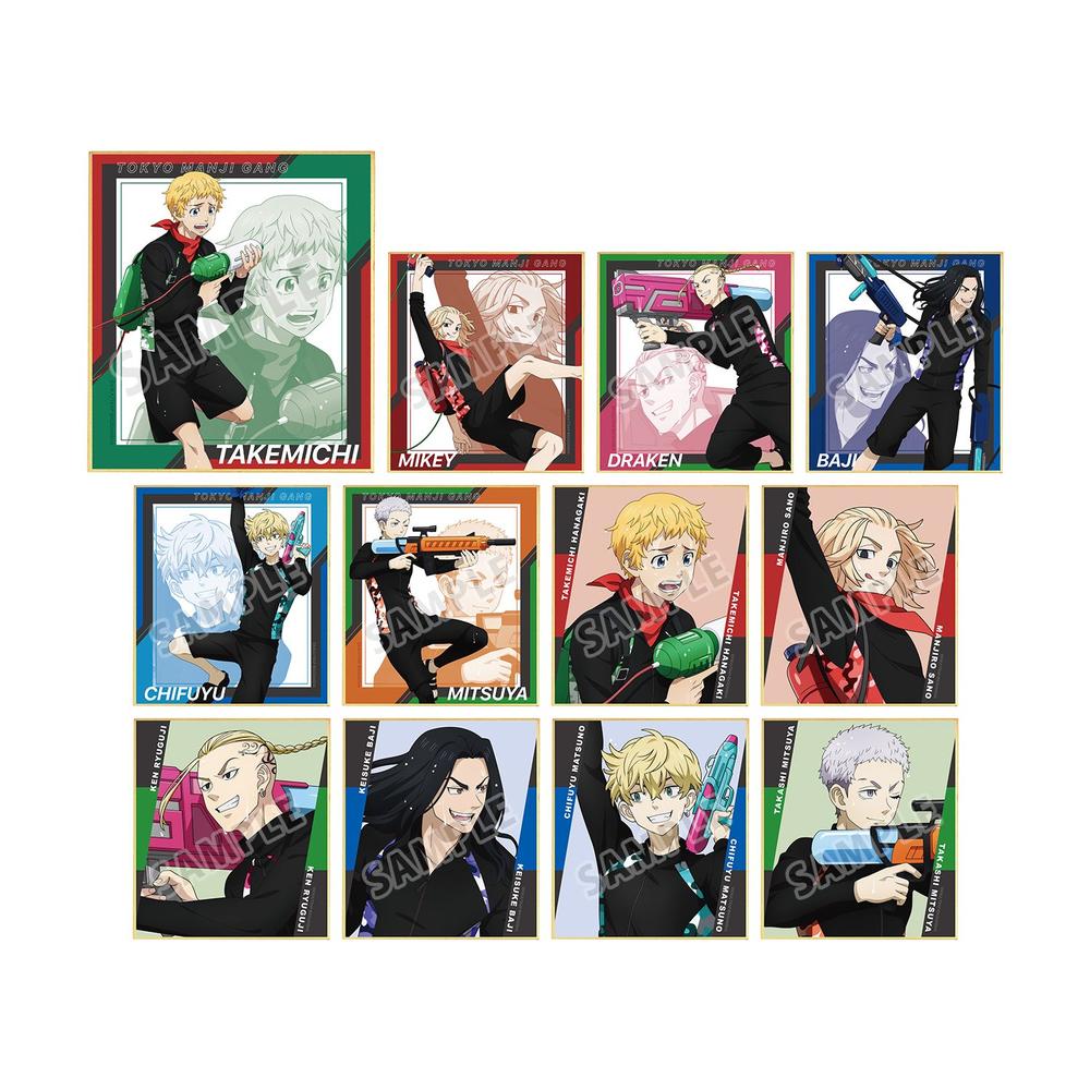 『東京リベンジャーズ』描き下ろしイラスト ウォーターガンバトルver. トレーディングミニ色紙(単位/BOX)【202604再販】