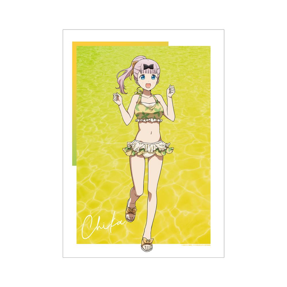 『かぐや様は告らせたい-ウルトラロマンティック-』描き下ろしイラスト 藤原千花 水着ver. A3マット加工ポスター【202510再販】