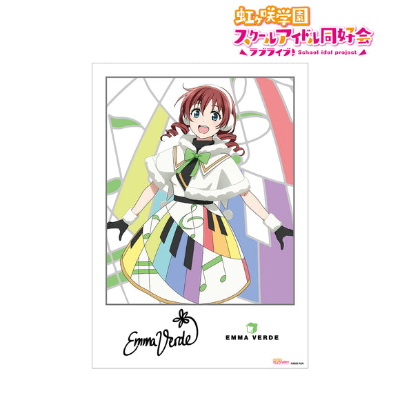 『ラブライブ！虹ヶ咲学園スクールアイドル同好会』エマ‧ヴェルデ Colorful Dreams! Colorful Smiles! A3マット加⼯ポスター