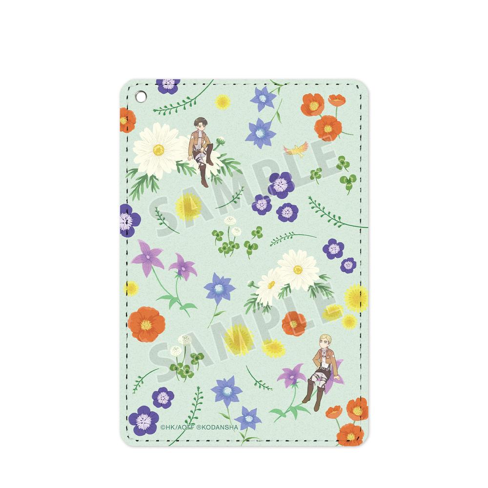 進撃の巨人』エルヴィン&リヴァイ Botania 1ポケットパスケース 進撃の巨人』エルヴィン&リヴァイ Botania 1ポケットパスケース