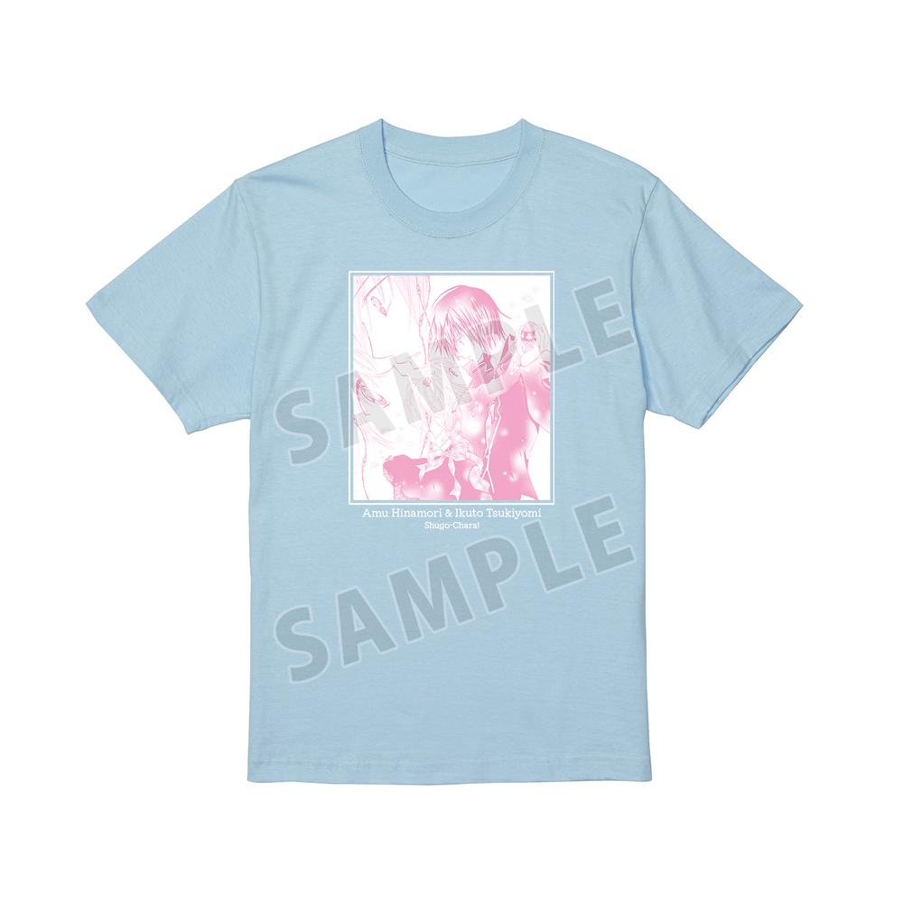『しゅごキャラ!』日奈森あむ&月詠幾斗 原作コマTシャツ ブルーレディース【202507再販】