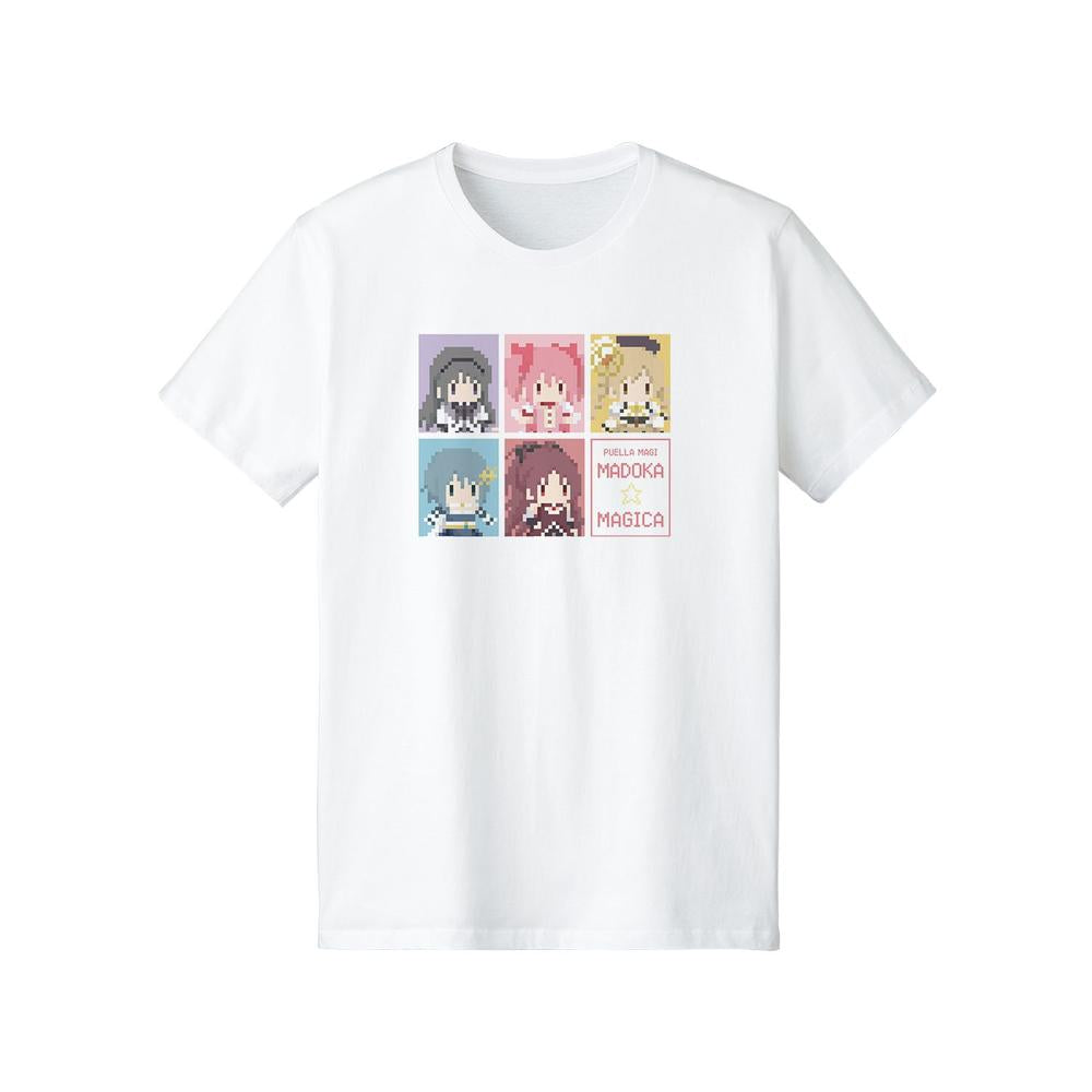 『魔法少女まどか☆マギカ』魔法少女集合 Tシャツ(ワンナイト人狼コラボドット絵ver.)メンズ【202604再販】