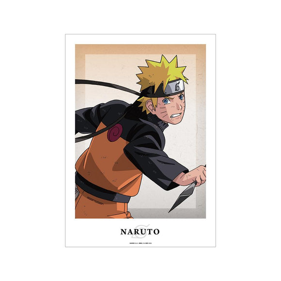 『NARUTO-ナルト- 疾風伝』描き下ろしイラスト うずまきナルト 戦う背中ver. A3マット加工ポスター【202501再販】