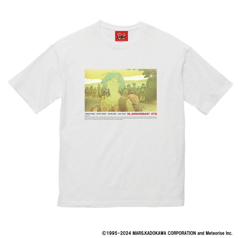 『リンダキューブ』30周年記念Tシャツ 描き下ろしイラスト2024年ver. ホワイト