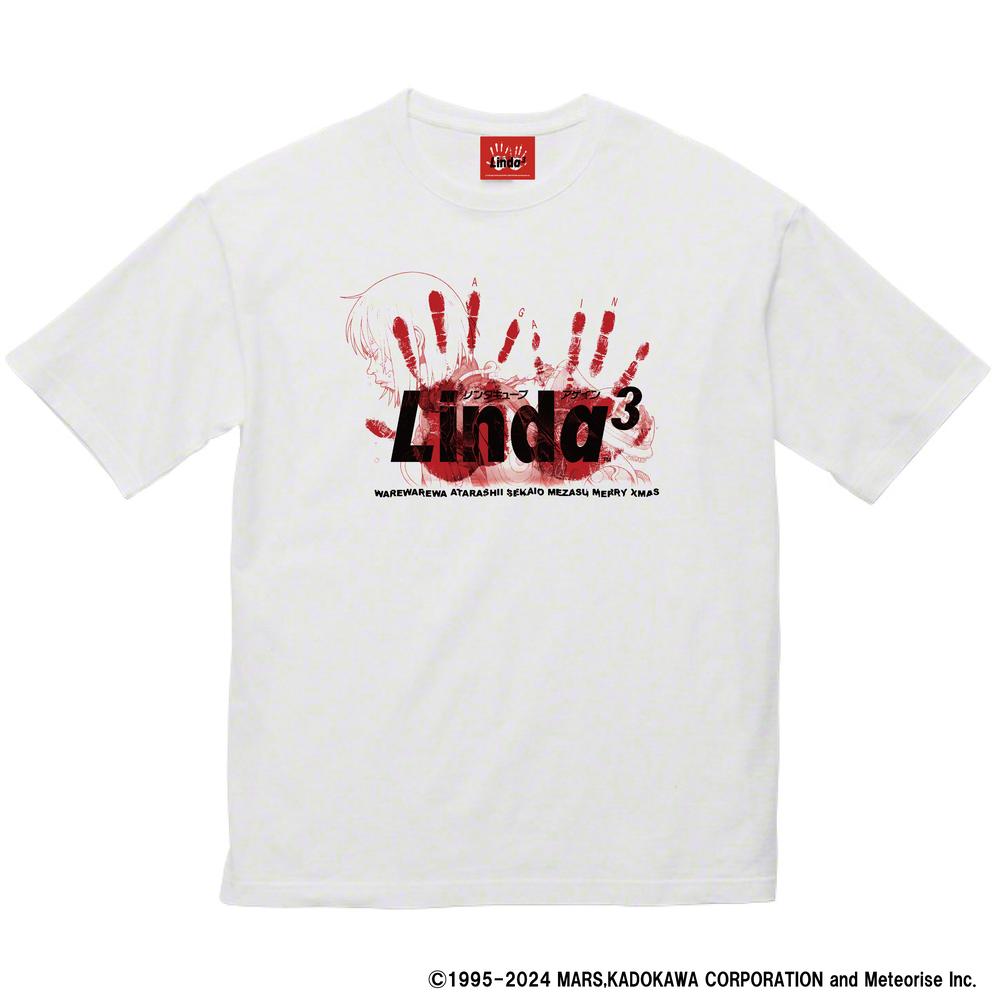『リンダキューブ』30周年記念Tシャツ 描き下ろしイラスト2025年ver.  ホワイト