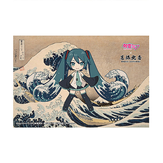 『初音ミク×葛飾北斎』iXima ポストカード 神奈川沖波裏 ミニキャラ