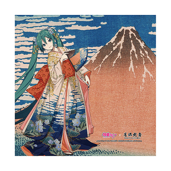 『初音ミク×葛飾北斎』iXima ハンドタオル 凱風快晴