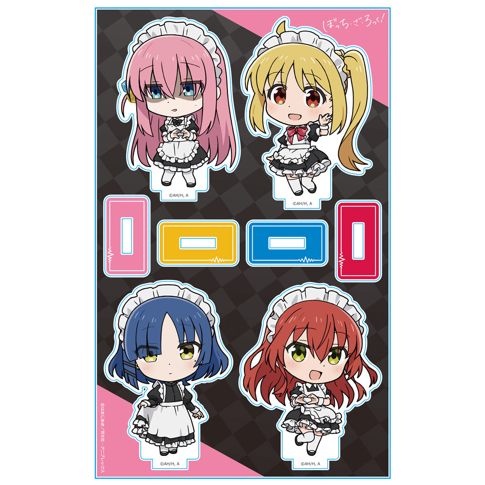 『ぼっち・ざ・ろっく!』アクリルキャラスタンド ひとり&虹夏&リョウ&郁代 メイド服ver. デフォルメキャラ