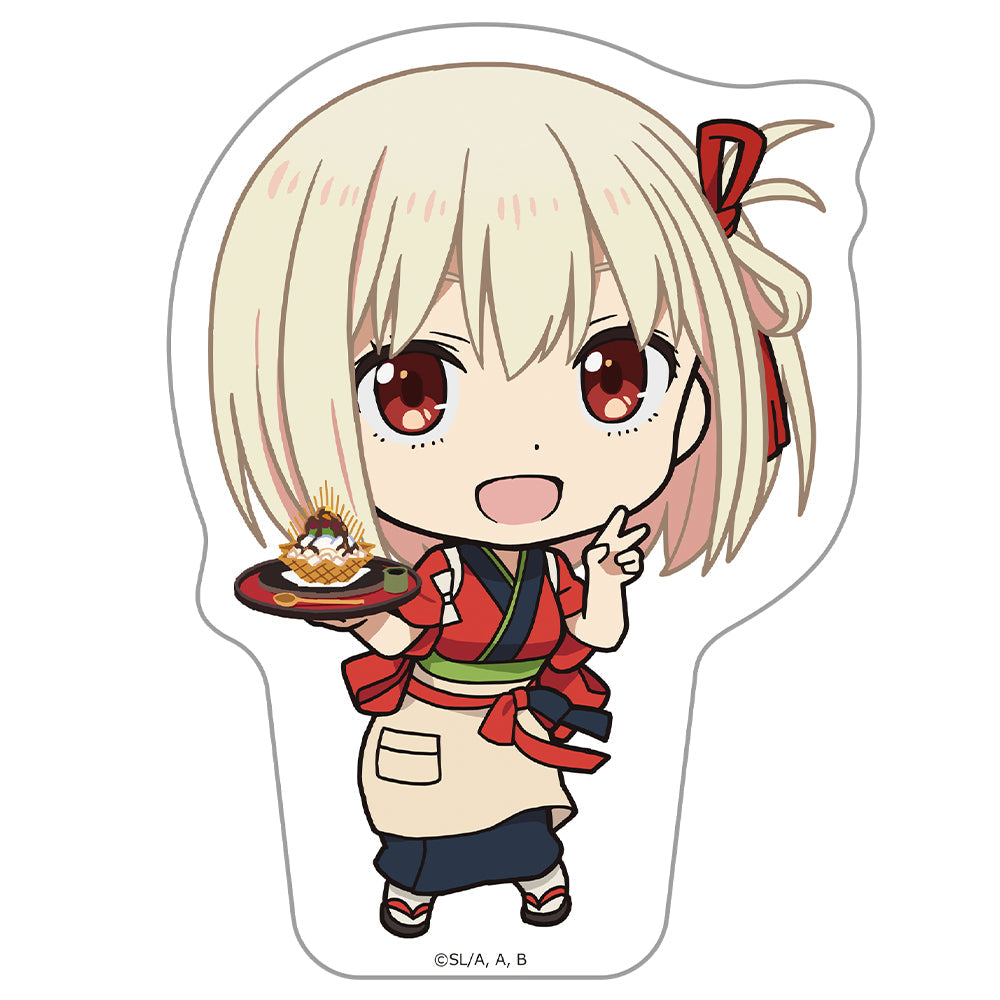 『リコリス・リコイル』ダイカットステッカー 錦木千束 喫茶リコリコver.