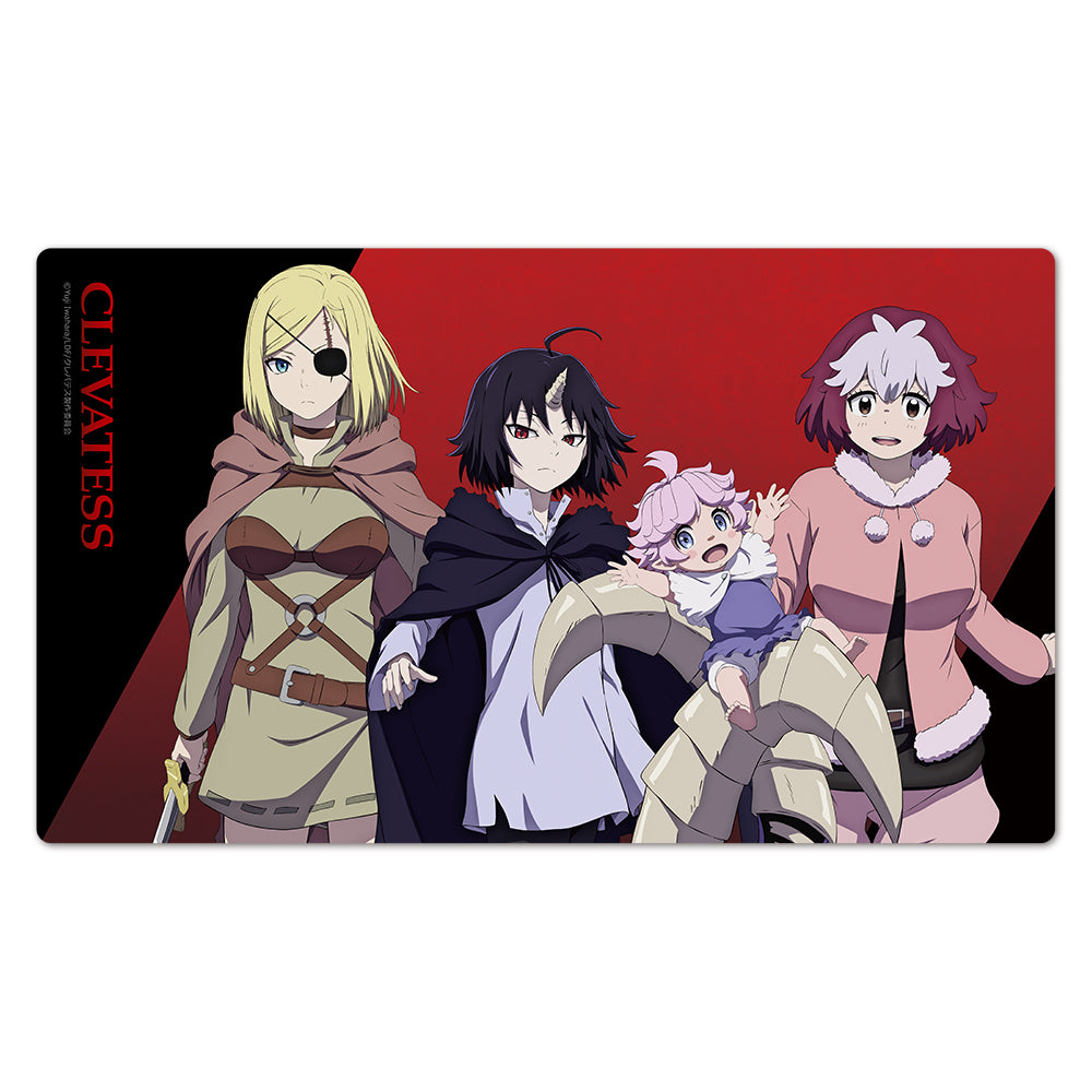 『クレバテス-魔獣の王と赤子と屍の勇者-』キャラクターラバーマット アリシア&クレン&ルナ&ネルル