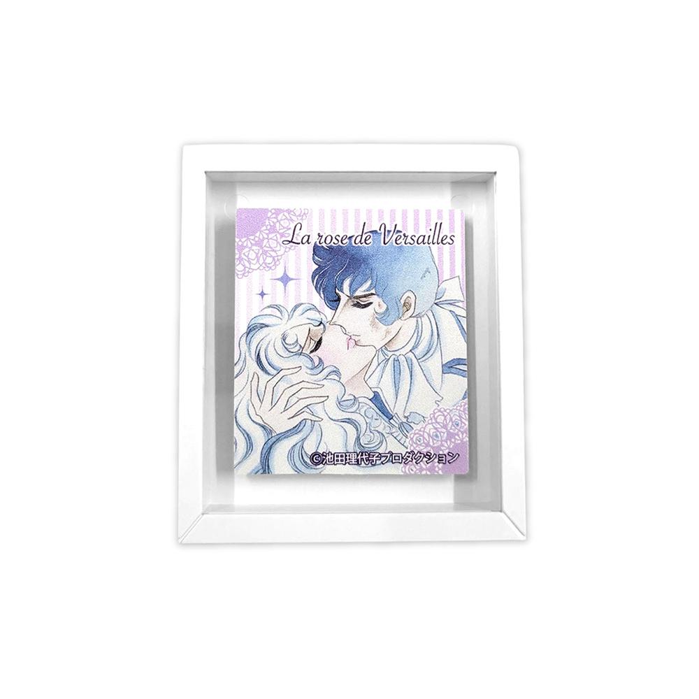 『ベルサイユのばら』フレームマグネット オスカル&アンドレ/パープル