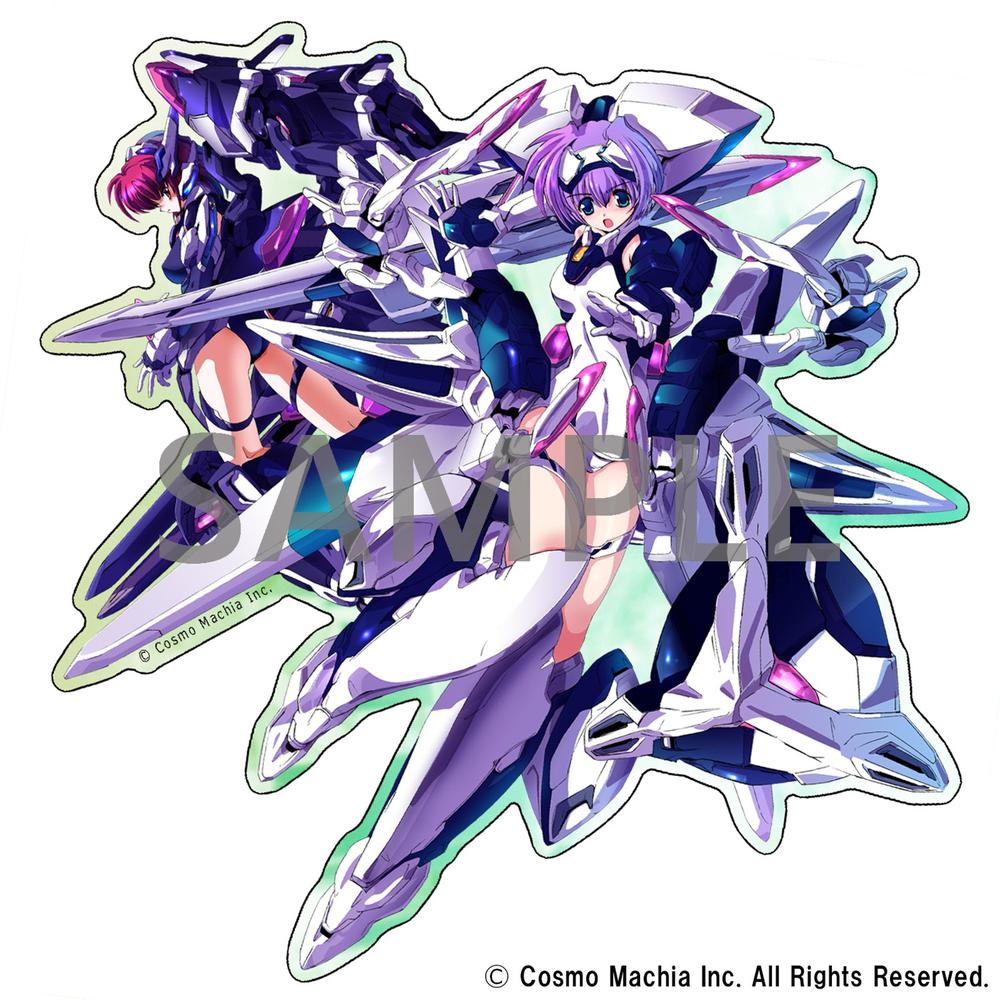 『トリガーハート エグゼリカシリーズ』ダイカット・ステッカー エグゼリカ&クルエルティア