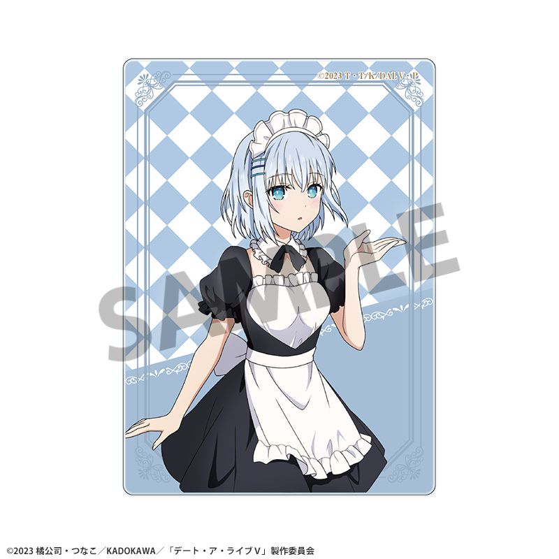『デート・ア・ライブV』描き下ろしアクリルカード 鳶一折紙 メイド ver.