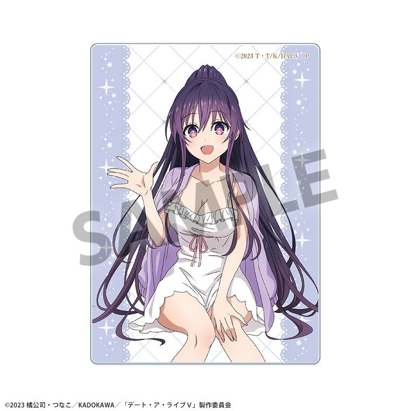 『デート・ア・ライブV』描き下ろしアクリルカード 夜刀神十香 ナイトウェア ver.