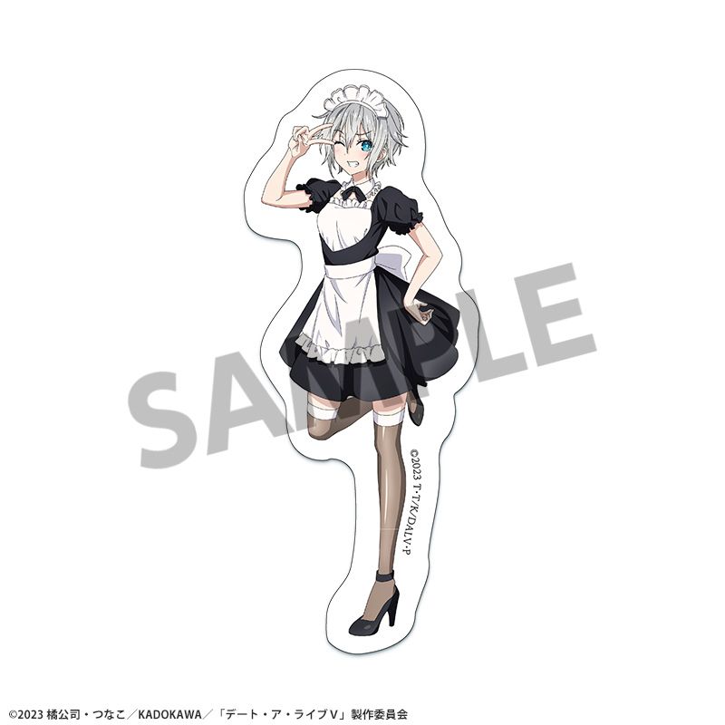 『デート・ア・ライブV』描き下ろしダイカットステッカー 本条二亜 メイド ver.