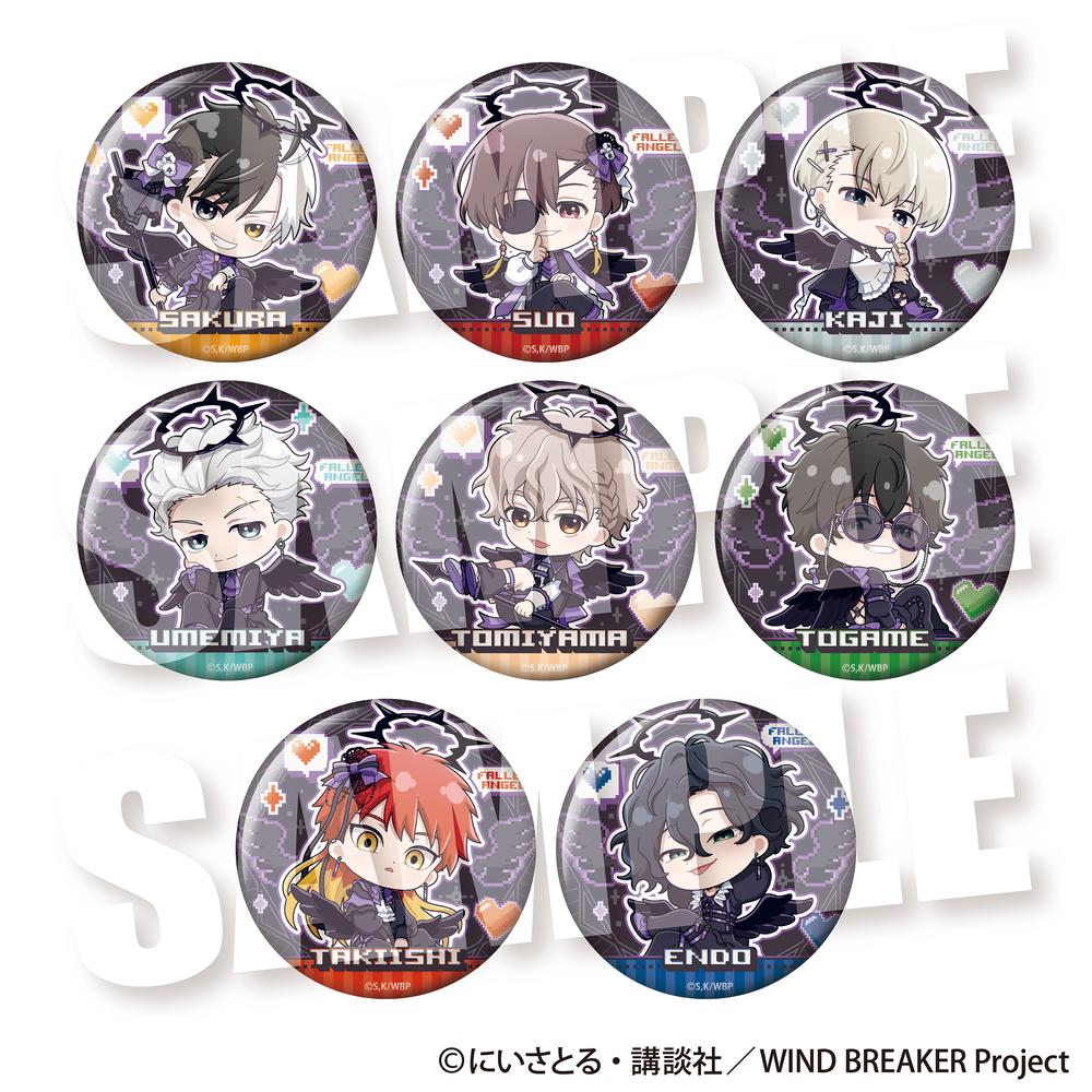 WIND BREAKER』ホログラムスクエア缶バッジ ぬいぐるみといっしょver