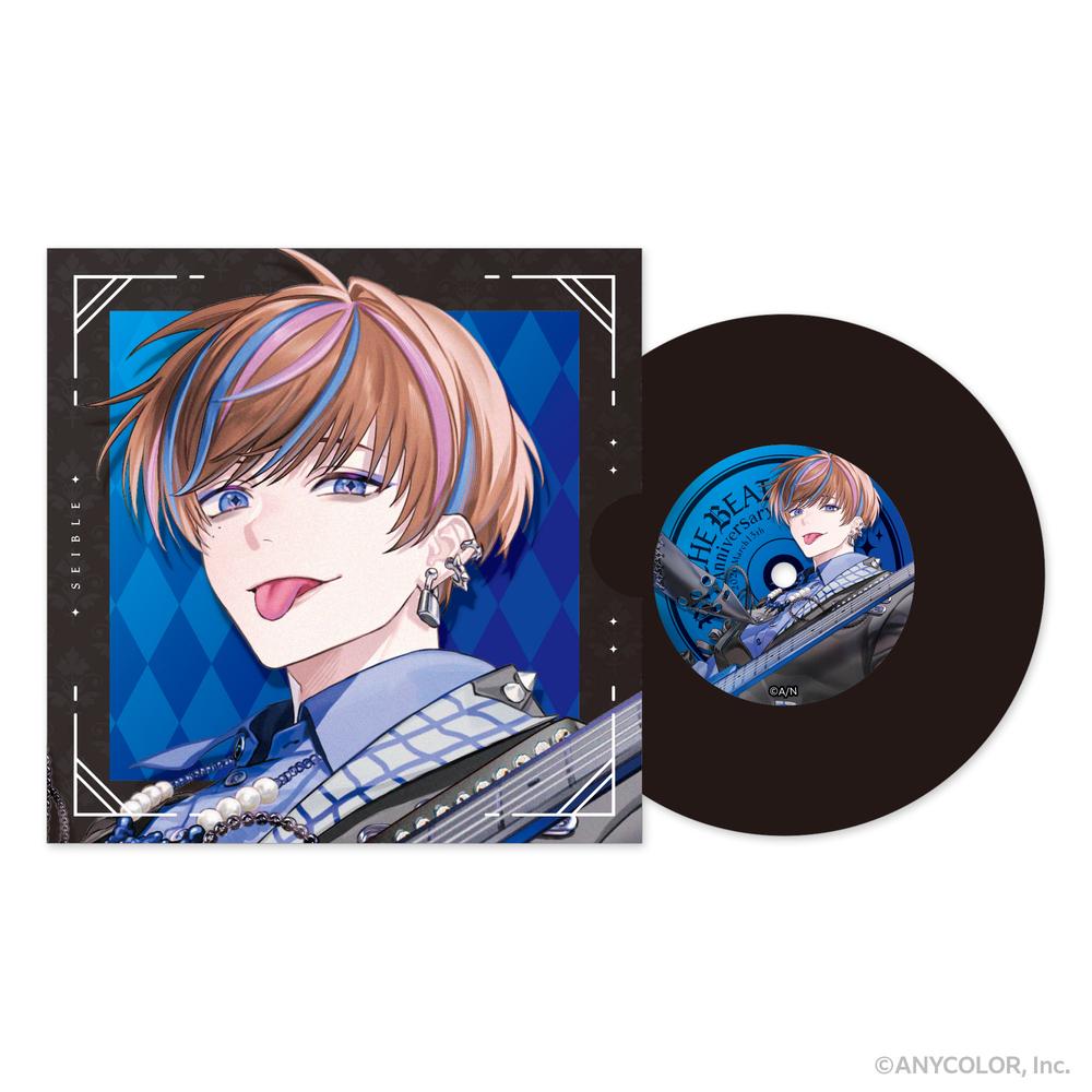 『NIJISANJI EN』周年企画 BY THE BEAT レコード型コースター(紙製ジャケット付き) セイブル