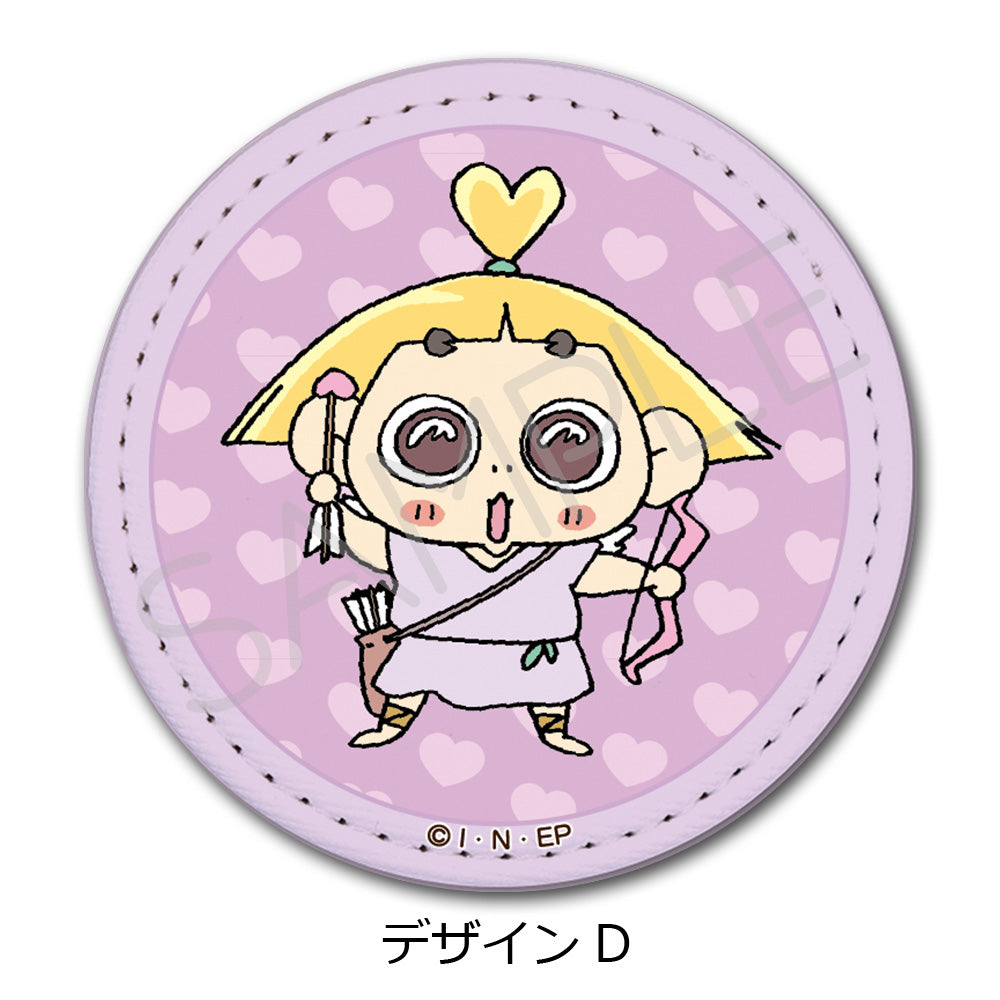 『おじゃる丸』レザーバッジ(丸形) デザインD