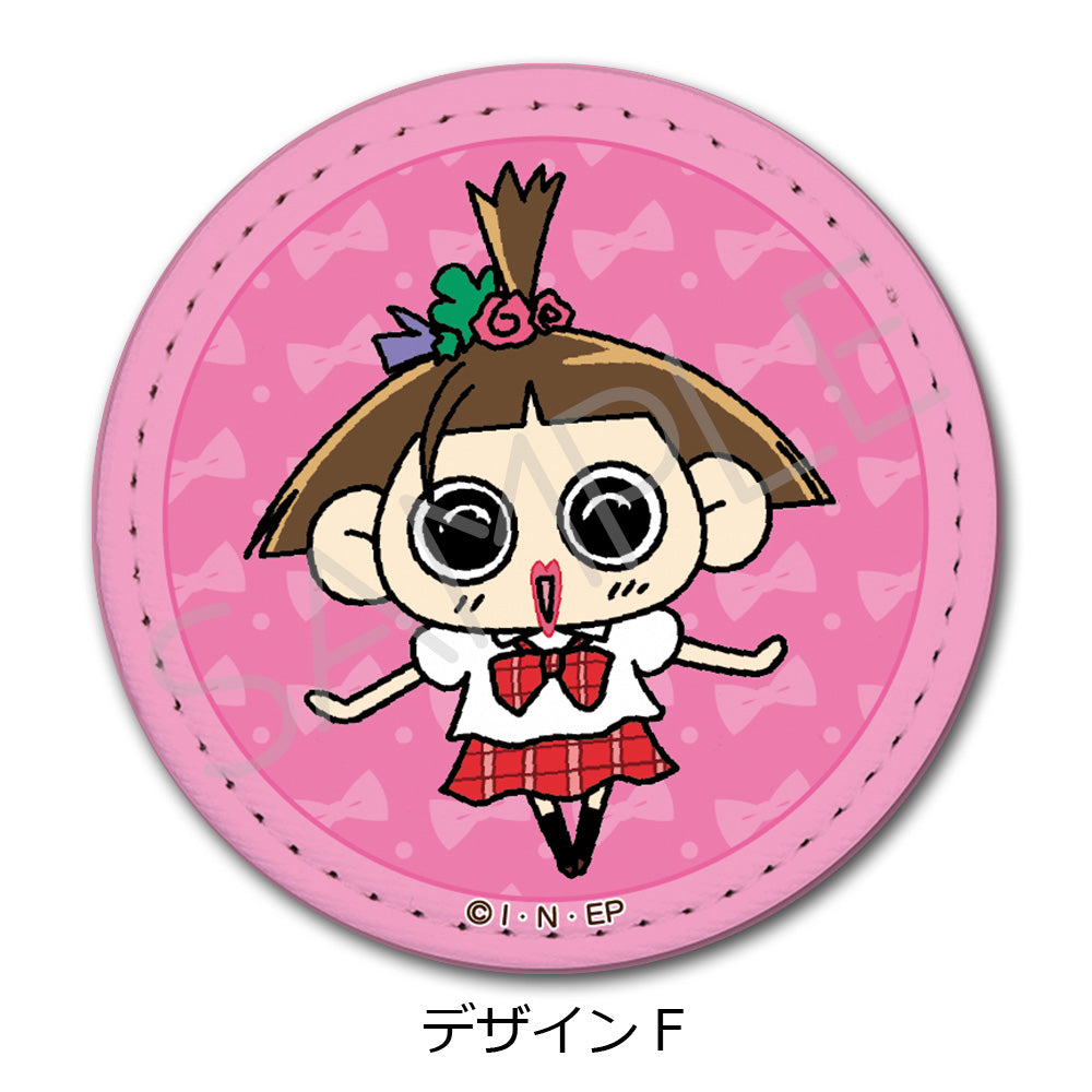 『おじゃる丸』レザーバッジ(丸形) デザインF