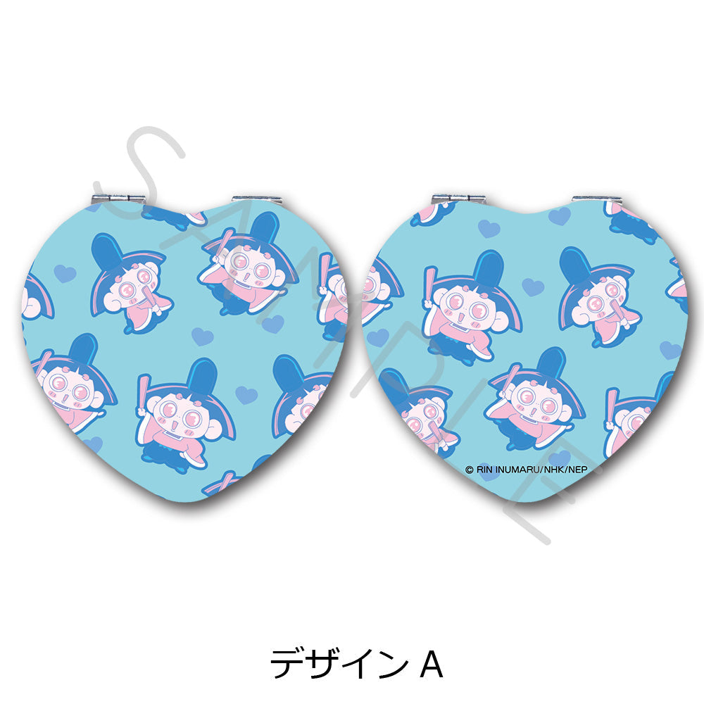 『おじゃる丸』コンパクトミラー(ハート) デザインA