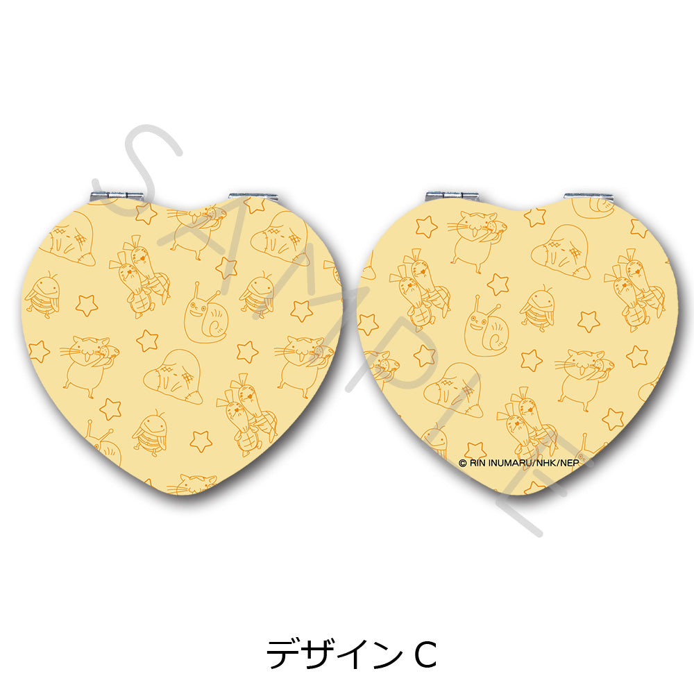 『おじゃる丸』コンパクトミラー(ハート) デザインC