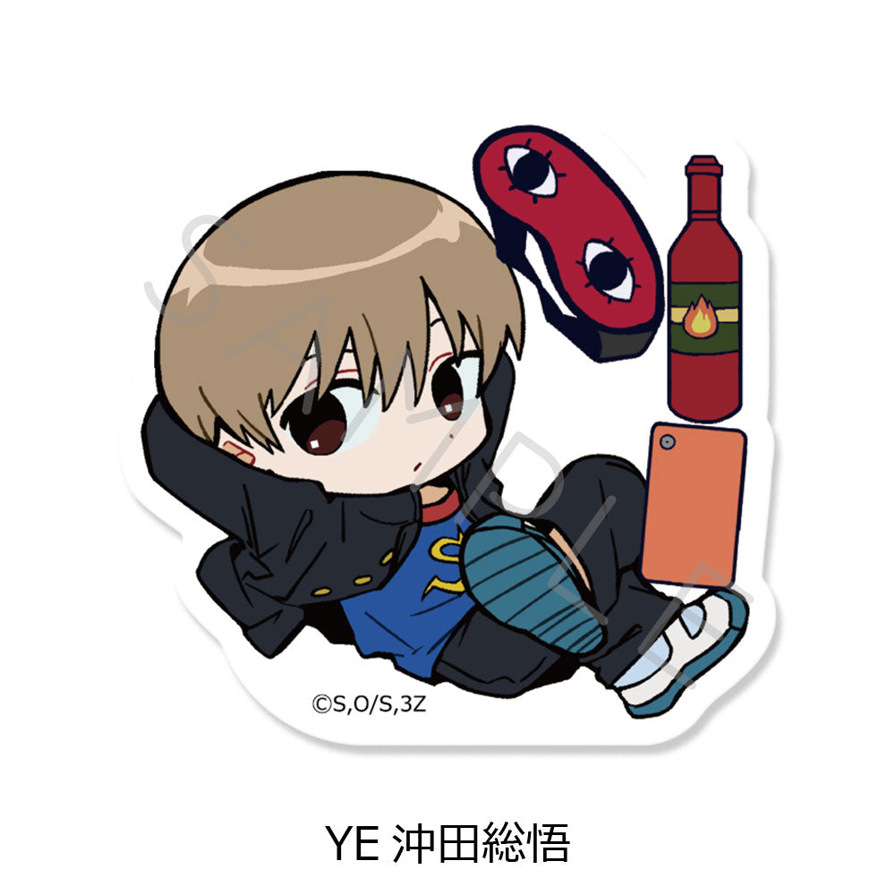 『3年Z組銀八先生』クリアカードステッカー ちぽっけシリーズ第2弾 YE 沖田総悟