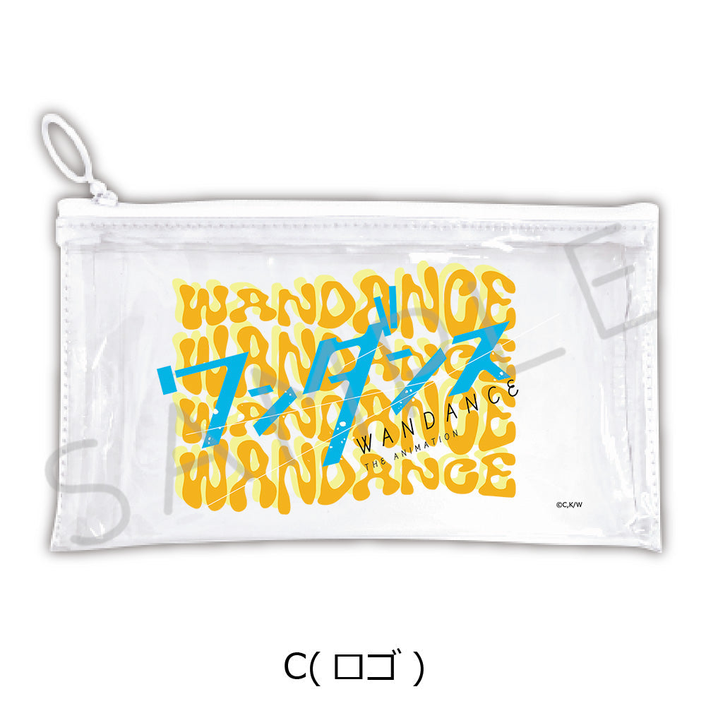 『ワンダンス』フラットクリアポーチ C ロゴ
