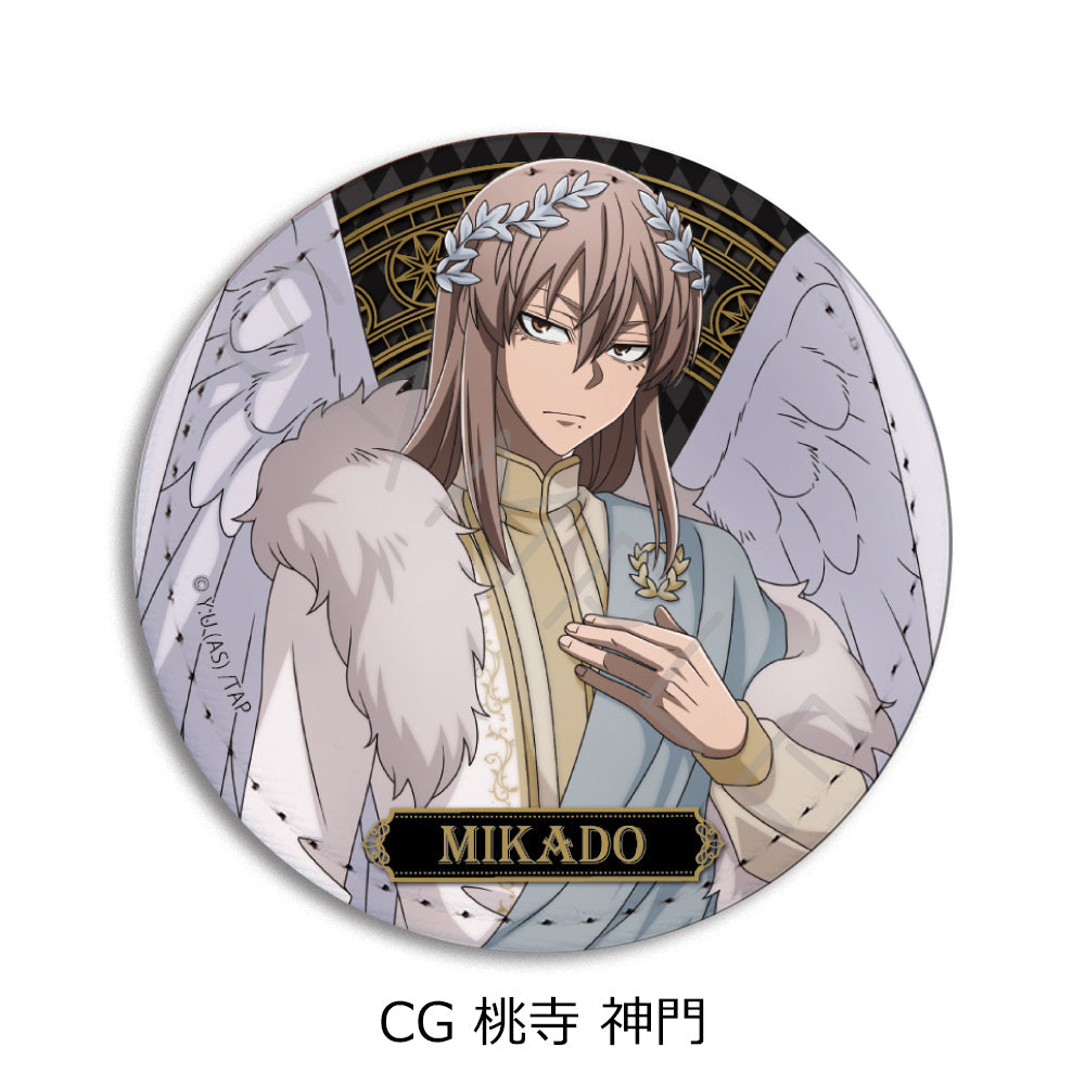 『桃源暗鬼』第4弾 レザーバッジ(丸形) CG 桃寺神門