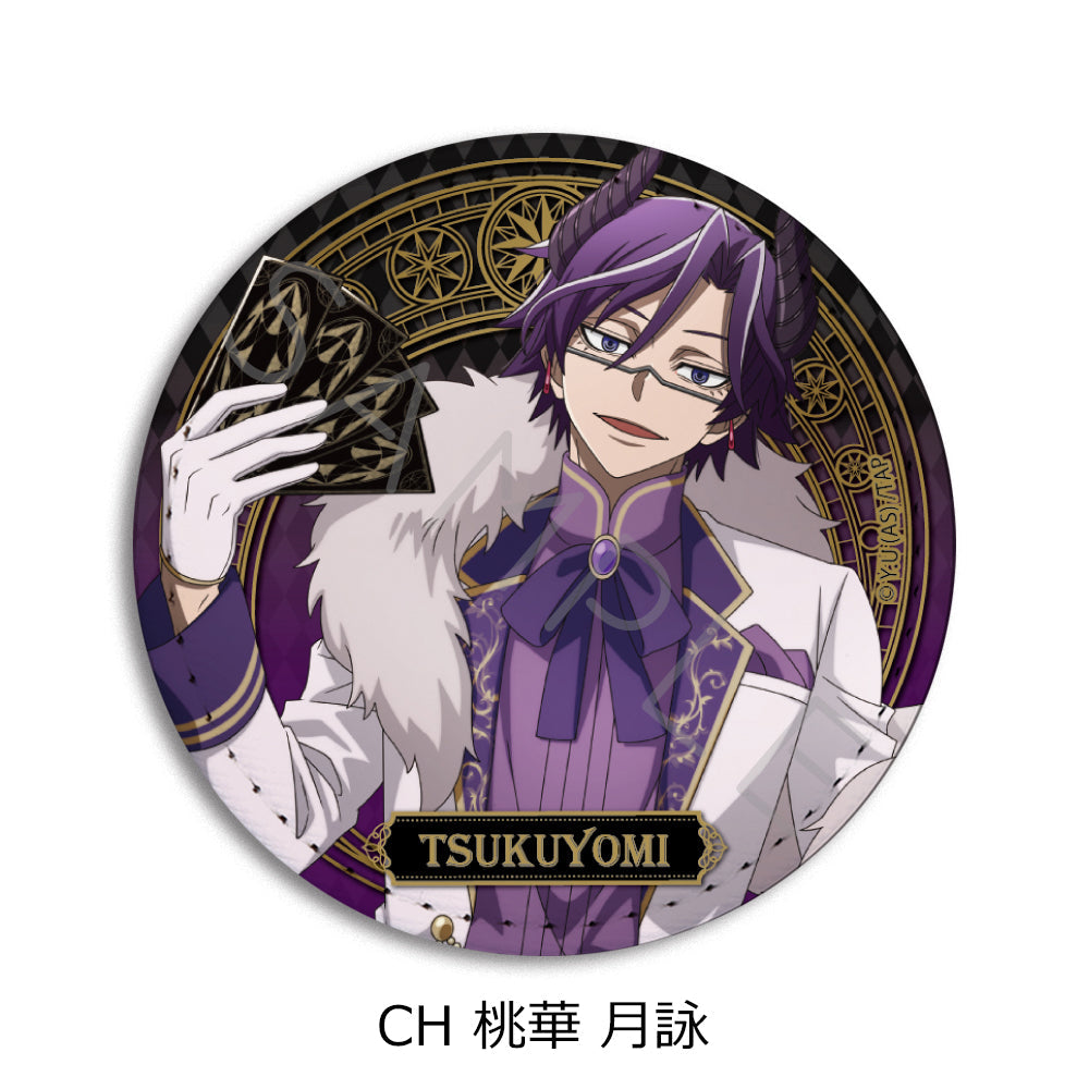 『桃源暗鬼』第4弾 レザーバッジ(丸形) CH 桃華月詠
