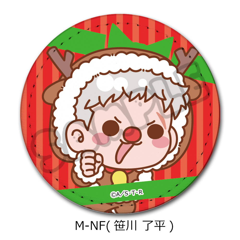 『家庭教師ヒットマンREBORN!』第4弾 レザーバッジ(丸形) M-NF 笹川了平