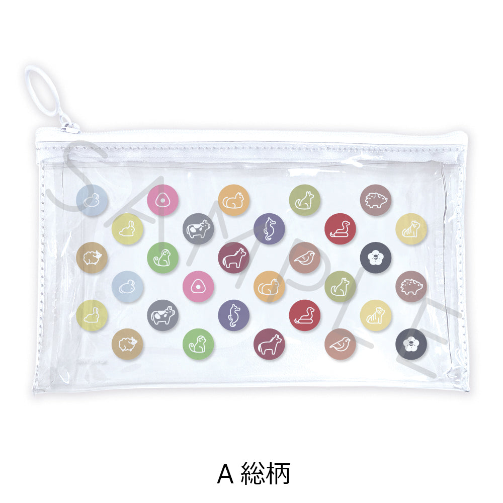 『フルーツバスケット』フラットクリアポーチ A 総柄