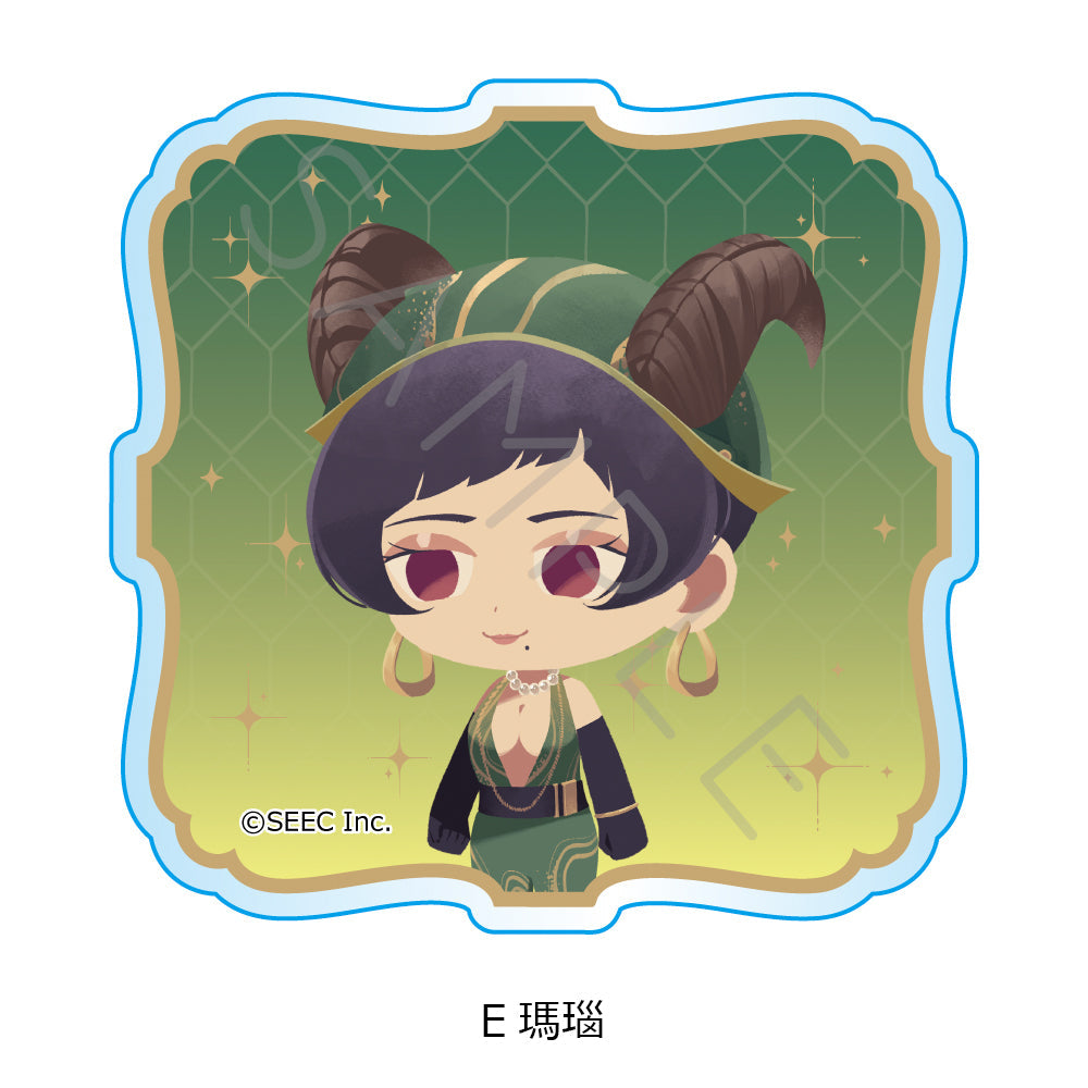 『誰ソ彼ホテル -蕾-』3wayアクリルバッジ E 瑪瑙