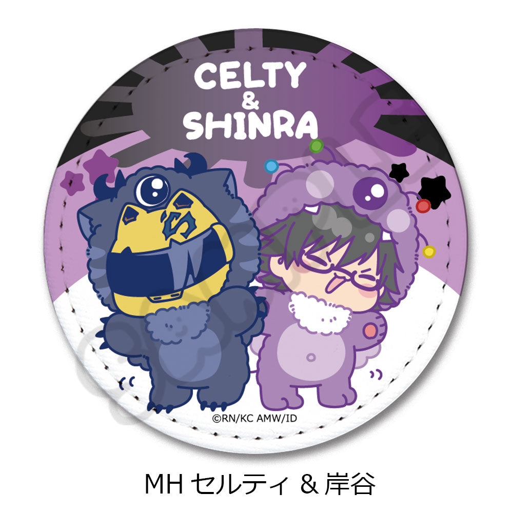 『デュラララ!!×2』レザーバッジ(丸形) MH セルティ&岸谷