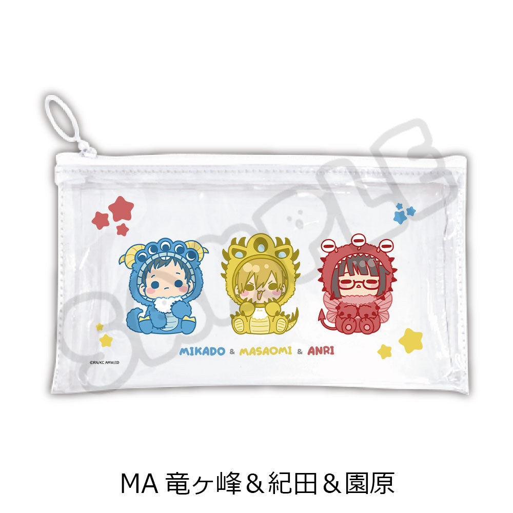 『デュラララ!!×2』フラットクリアポーチ MA 竜ヶ峰&紀田&園原