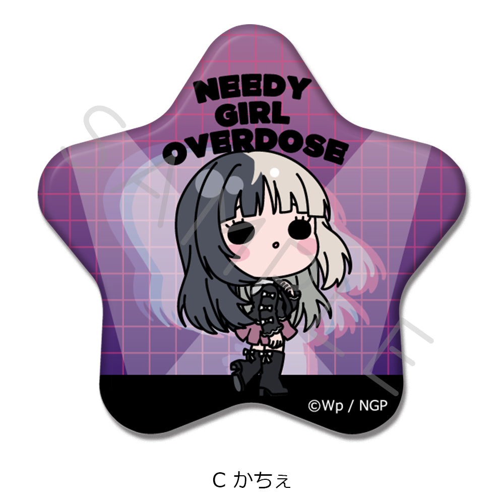 NEEDY GIRL OVERDOSE』星型缶バッジ C かちぇ - Anime Store.JP