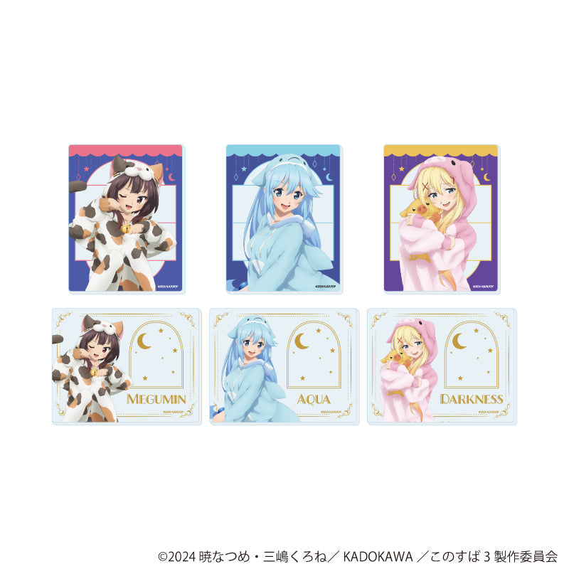 『この素晴らしい世界に祝福を!3』アクリルカード02/アニマルパジャマver. コンプリートセット(全6種)(描き下ろしイラスト)