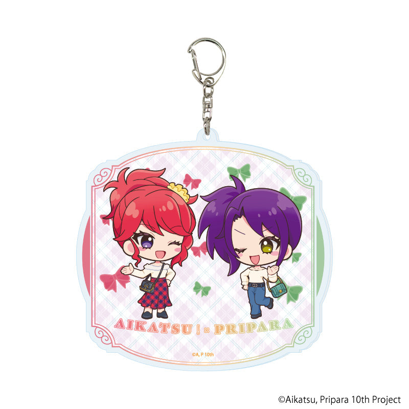 『アイカツ!×プリパラ THE MOVIE -出会いのキセキ!-』デカアクリルキーホルダー04/珠璃&シオン(ミニキャライラスト)