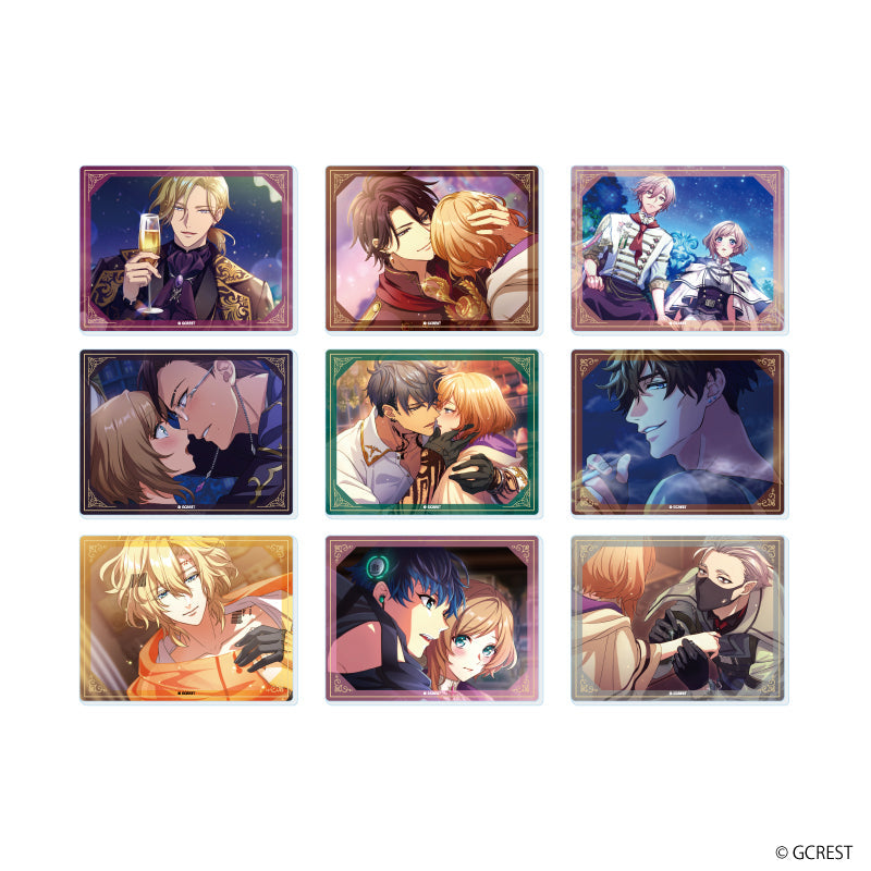 『夢職人と忘れじの黒い妖精』アクリルカード09/ガストロノミー&虹の彼方 コンプリートセット(全9種)(公式イラスト)