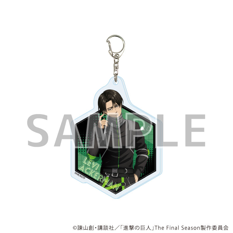 『進撃の巨人The Final Season』アクリルキーホルダー04/リヴァイ・アッカーマン サイバーパンクver.(描き下ろしイラスト)