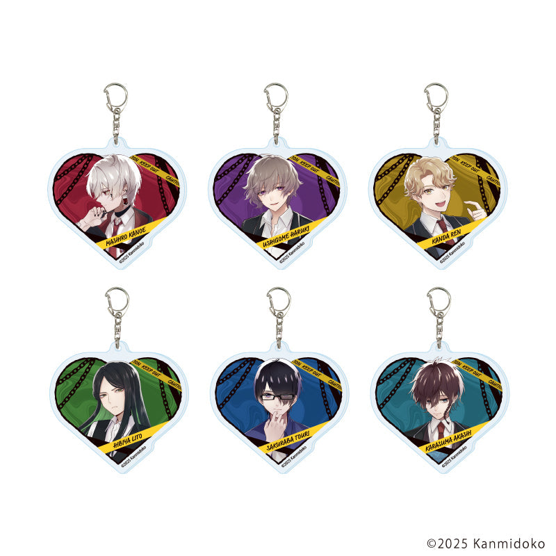 『FolieFatale~病ンデレ男に堕とされる~』アクリルキーホルダー01/コンプリートセット(全6種)(公式イラスト)