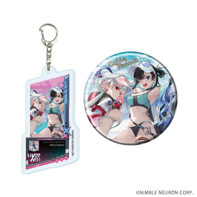 『エターナルリターン』アクリルキーホルダー&缶バッジセット02/デビー&マーリン(公式イラスト)