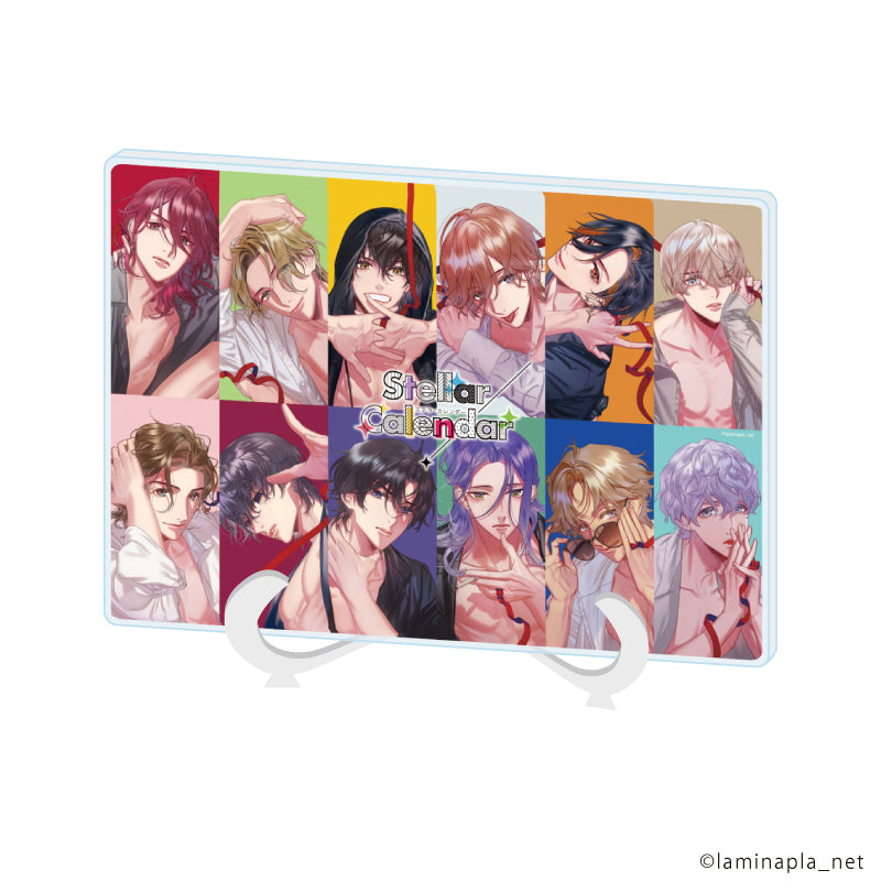 『Stellar Calendar』アクリルアートボード(A5サイズ)01/コマ割りデザイン(公式イラスト)