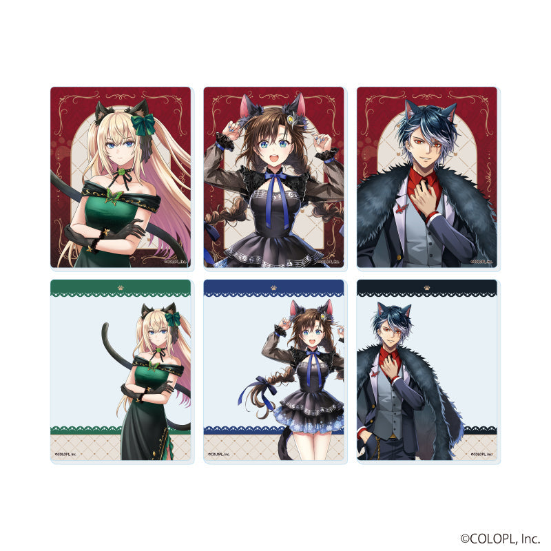 『クイズRPG 魔法使いと黒猫のウィズ』アクリルカード04/猫の日ver. コンプリートセット(全6種)(描き下ろしイラスト)